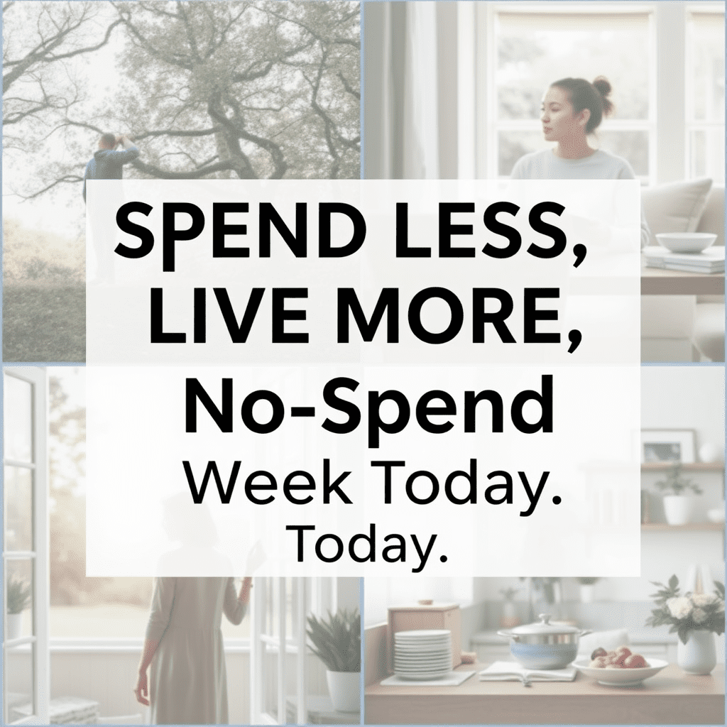 no spend week challenge tips